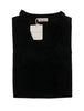 Cashmere Blend Black  V-Neck Sweater