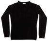 Cashmere Blend Black  V-Neck Sweater