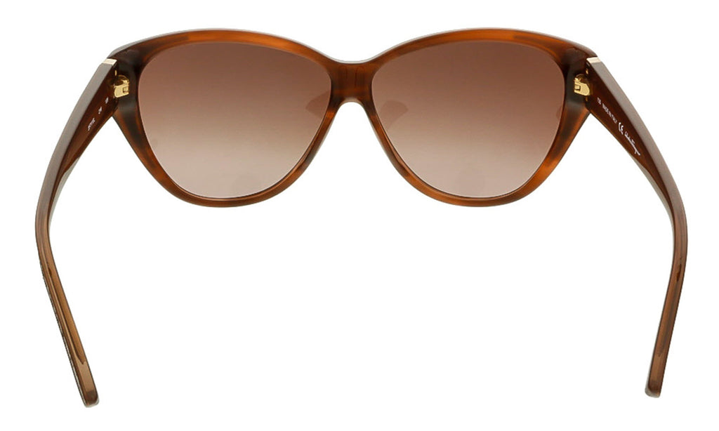 Salvatore Ferragamo SF711S 216 Brown Cat Eye Sunglasses