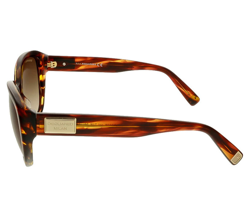 Dsquared DQ0128/S 71P Havana Cat Eye Sunglasses