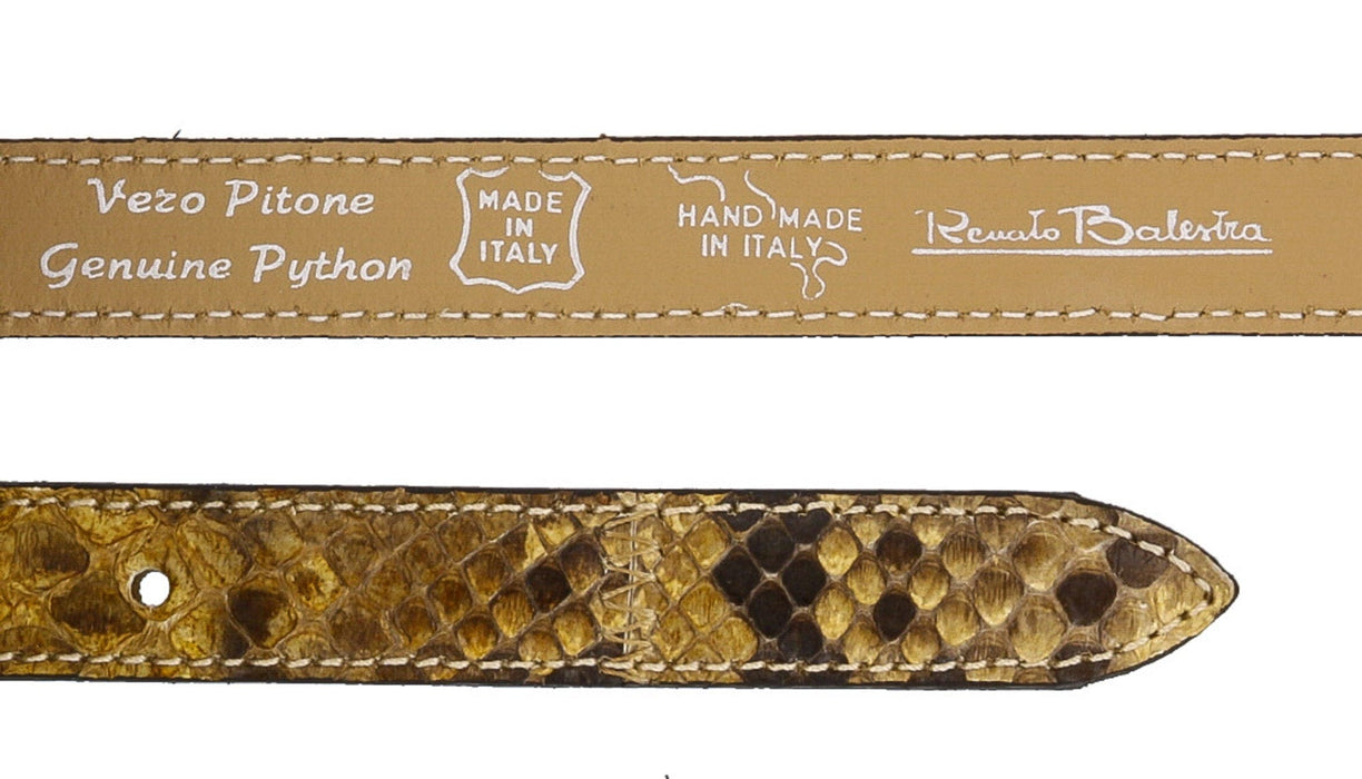 Renato Balestra Calamaria Python Leather Womens Belt