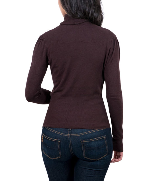 Maglierie Di Perugia Chocolate Brown Turtleneck Womens Sweater