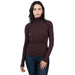 Maglierie Di Perugia Chocolate Brown Turtleneck Womens Sweater