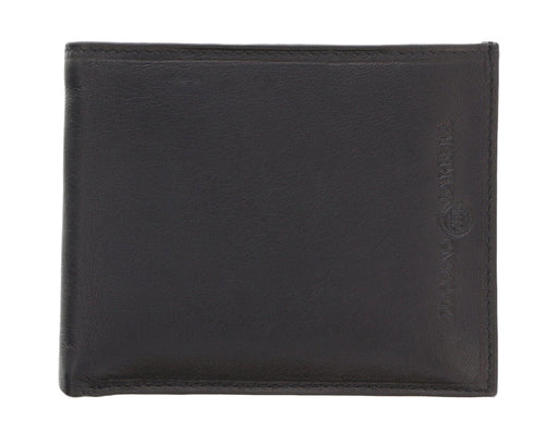Luciano Barbera CLUB SASA NERO Black Leather Wallet