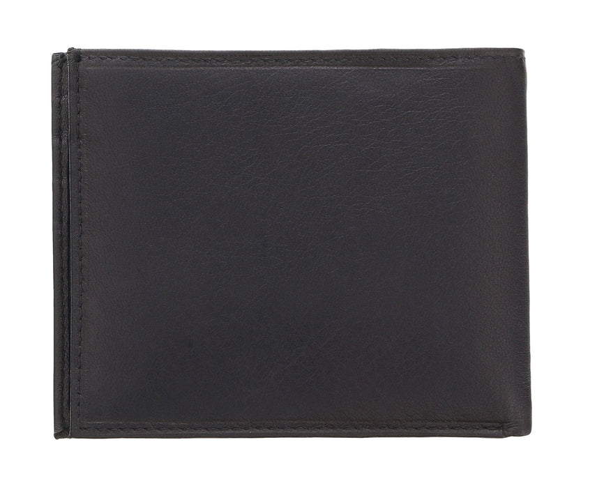 Luciano Barbera CLUB SASA NERO Black Leather Wallet