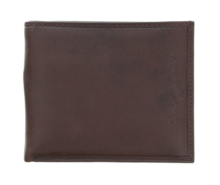 Luciano Barbera CLUB SASA MORO Brown Leather Wallet
