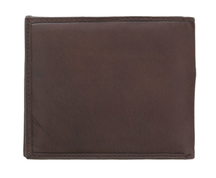 Luciano Barbera CLUB SASA MORO Brown Leather Wallet