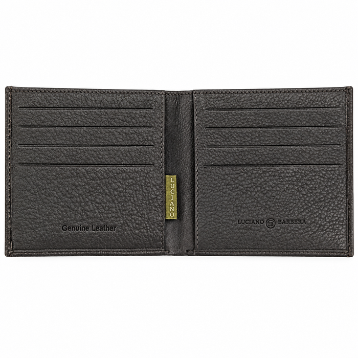Luciano Barbera CLUB GINO MR Brown Leather Wallet