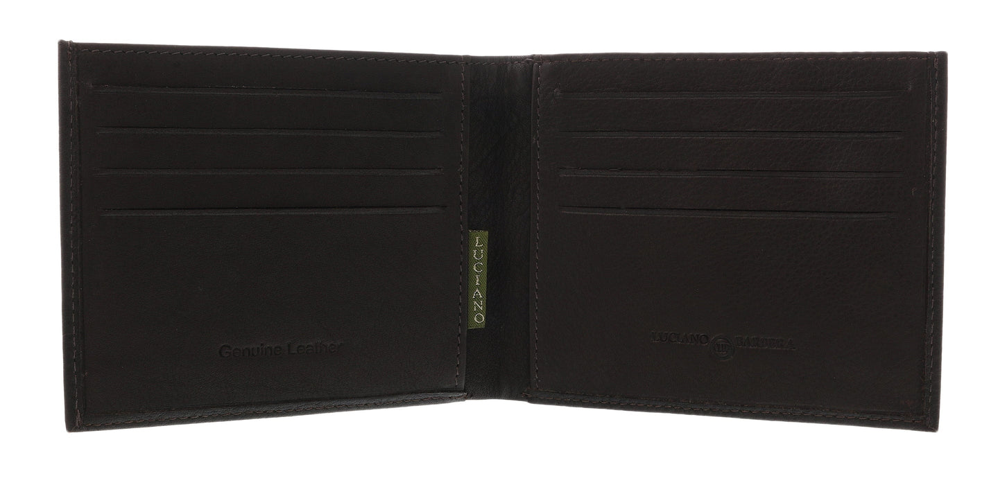 Luciano Barbera CLUB GINO MR Brown Leather Wallet