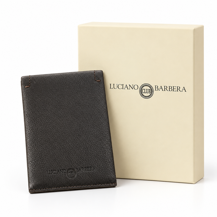Luciano Barbera CLUB GINO MR Brown Leather Wallet