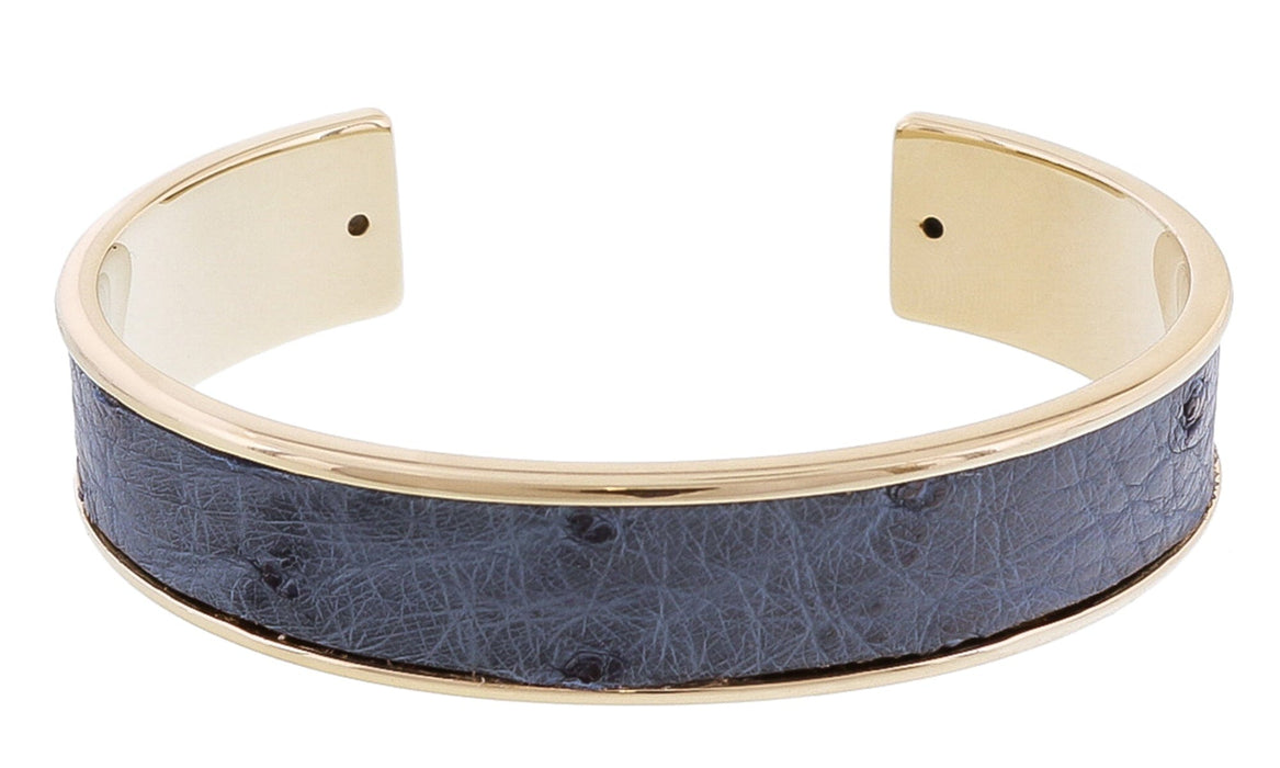 Stamerra MEMAN STRUZZO AZ Denim Genuine Ostrich Bracelet