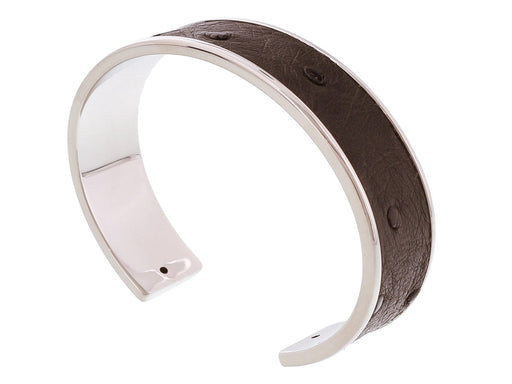 Stamerra MEMAN STRUZZO GG Grey Genuine Ostrich Bracelet