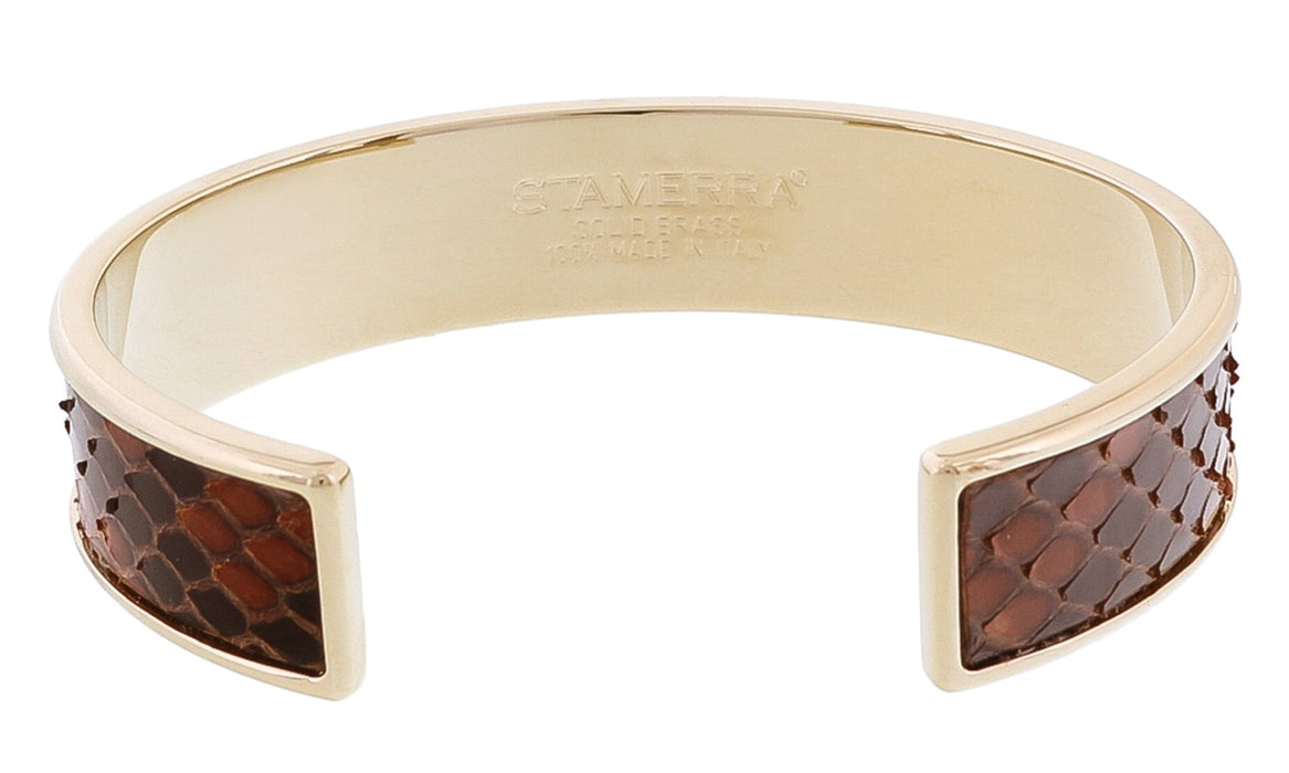 Stamerra MEMAN PITTONE MR Brown Genuine Python Bracelet