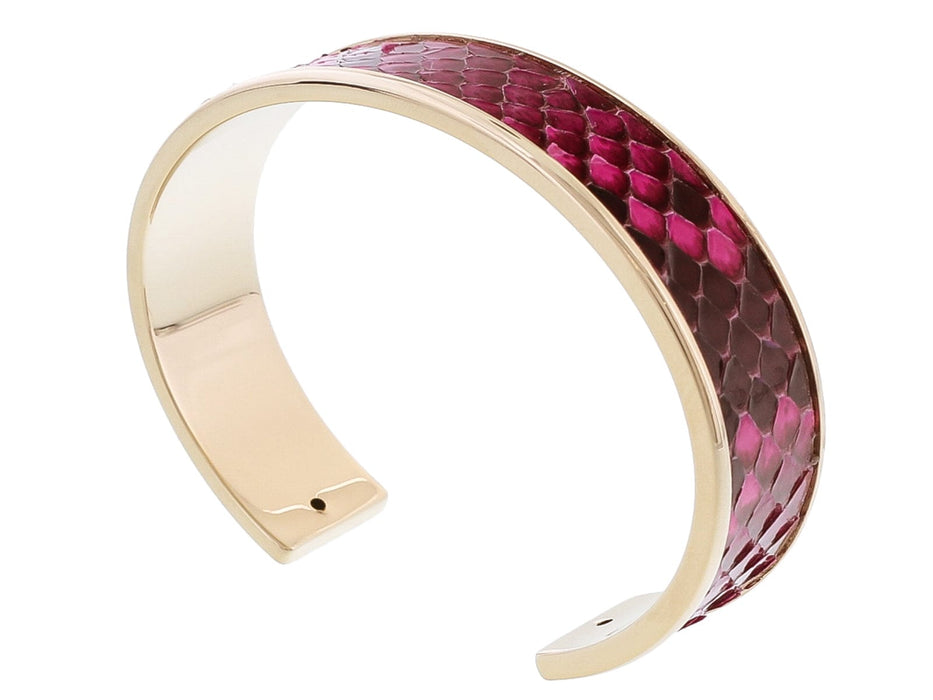 Stamerra MEMAN PITTONE FU Fuschia Genuine Python Bracelet