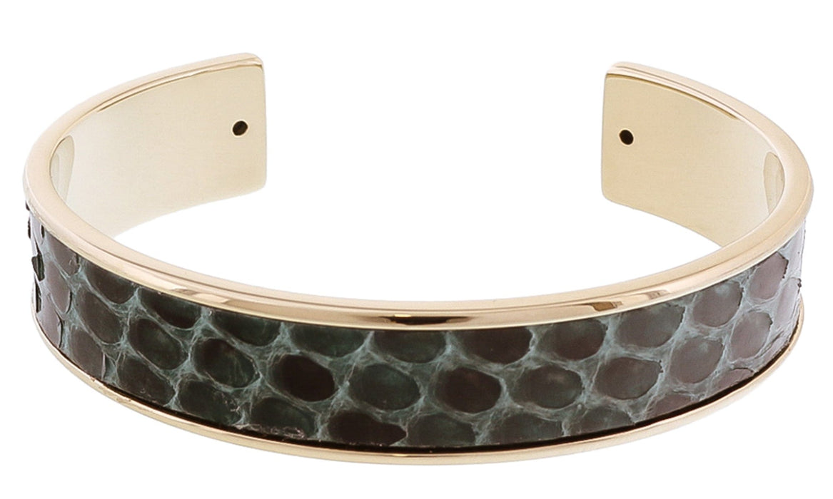 Stamerra MEMAN PITTONE VR Green Genuine Python Bracelet
