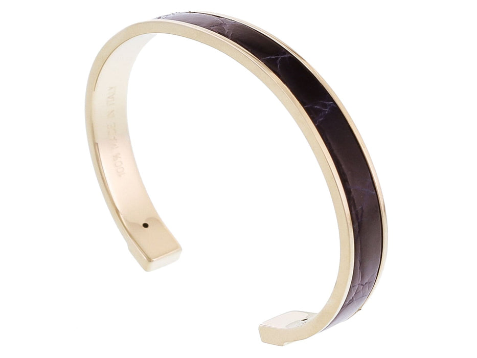 Stamerra PICCOLO CROCCO MAR Navy Blue Genuine Crocodile Bracelet