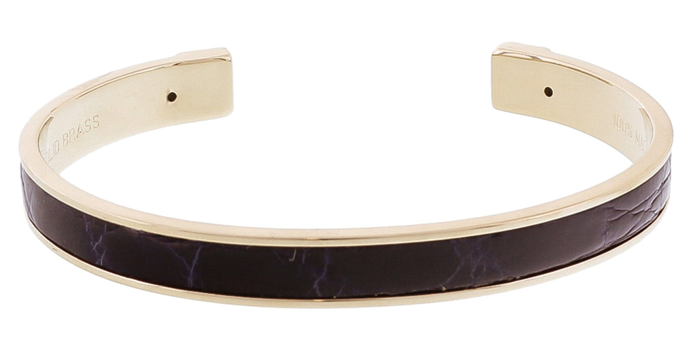 Stamerra PICCOLO CROCCO MAR Navy Blue Genuine Crocodile Bracelet