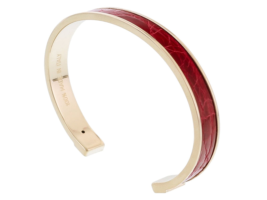 Stamerra PICCOLO CROCCO RO Red Genuine Crocodile Bracelet