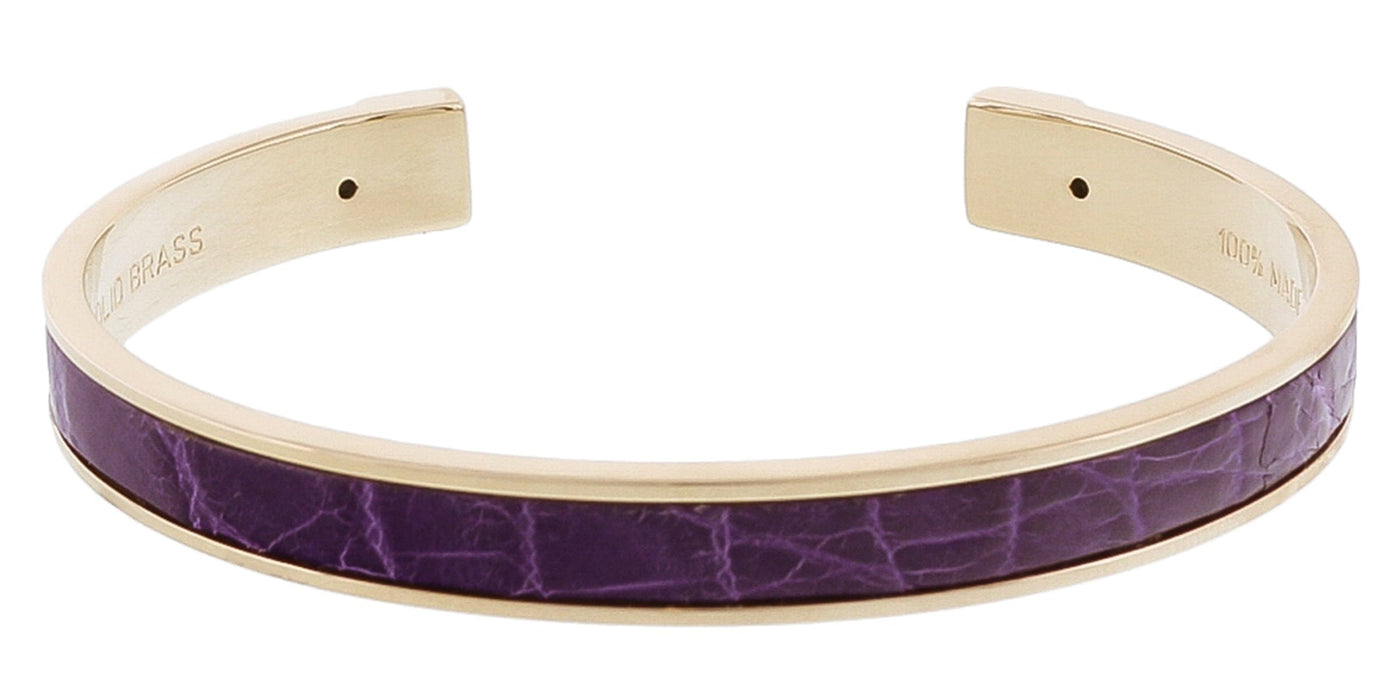 Stamerra PICCOLO CROCCO VIO Purple Genuine Crocodile Bracelet