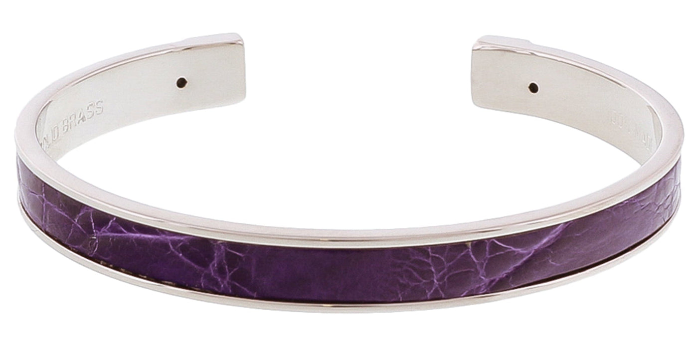 Stamerra PICCOLO CROCCO PUR Purple Genuine Crocodile Bracelet