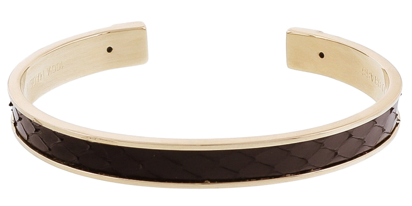 Stamerra PICCOLO PITTONE NR Black Genuine Python Bracelet