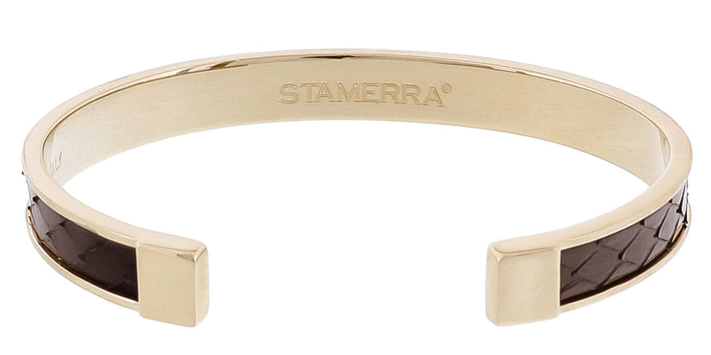 Stamerra PICCOLO PITTONE NR Black Genuine Python Bracelet