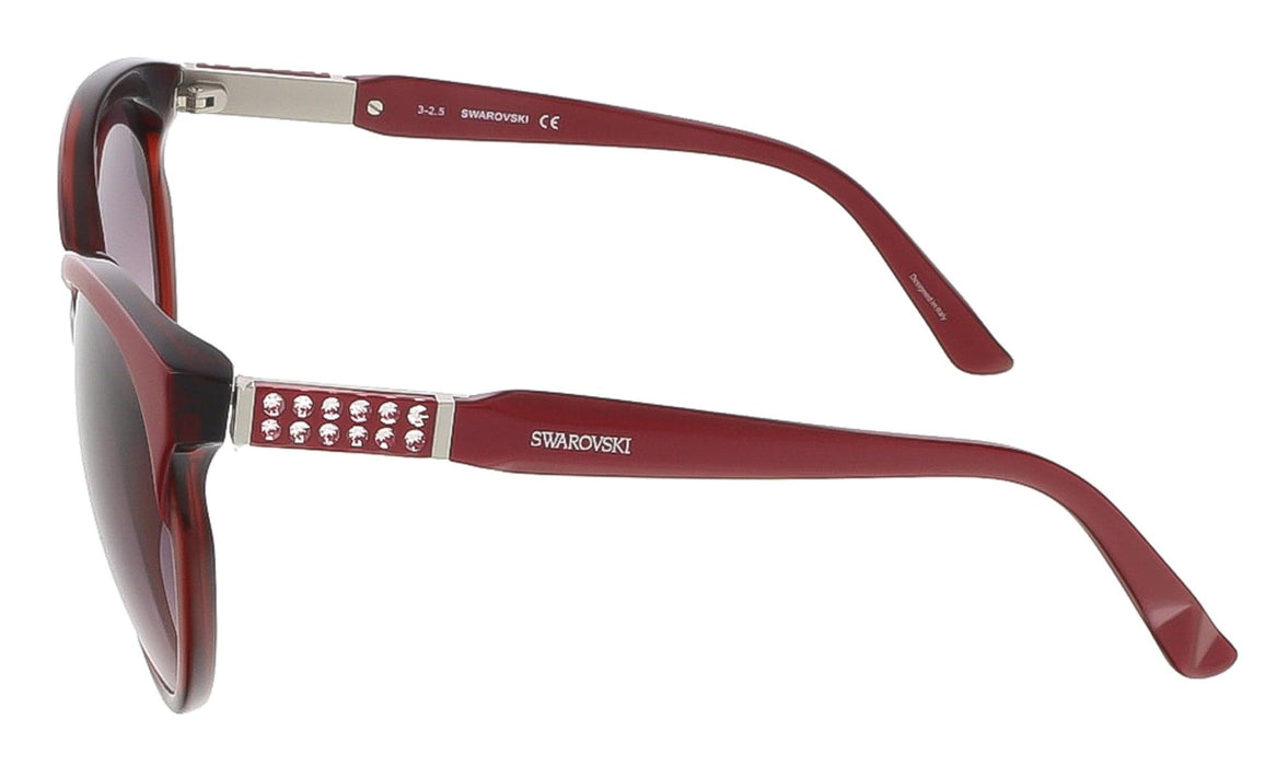Swarovski SK0081/S 71T Shaded Burgundy/Pearl Burgundy Round sunglasses