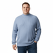 Cotton-Modal Blend Mock Neck Big Mens Indigo Sweater by Real Cashmere-3XL Big