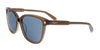 Salvatore Ferragamo  Brown Rectangle Feline Sunglasses