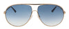 Tom Ford FT0450 28P CLIFF Gold Aviator Sunglasses