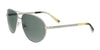 Ermenegildo Zegna EZ0030/S 15N Silver Aviator Sunglasses