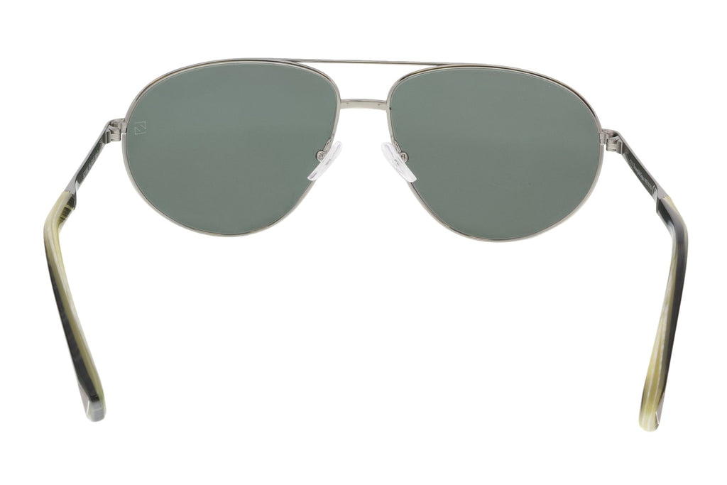 Ermenegildo Zegna EZ0030/S 15N Silver Aviator Sunglasses