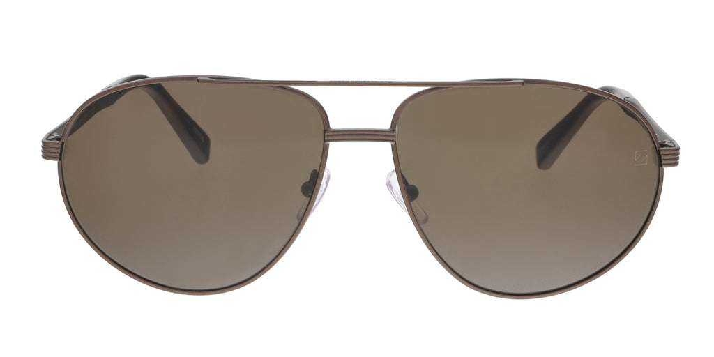 Ermenegildo Zegna  Brown  Aviator Sunglasses