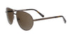 Ermenegildo Zegna EZ0030/S 37J Brown  Aviator Sunglasses