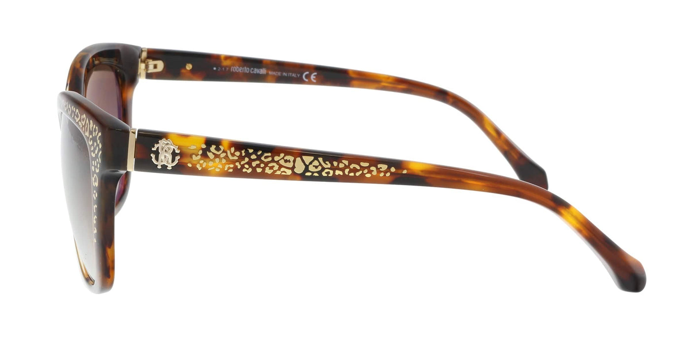 Roberto Cavalli RC991S 52G TSZE Dark Havana Square Sunglasses