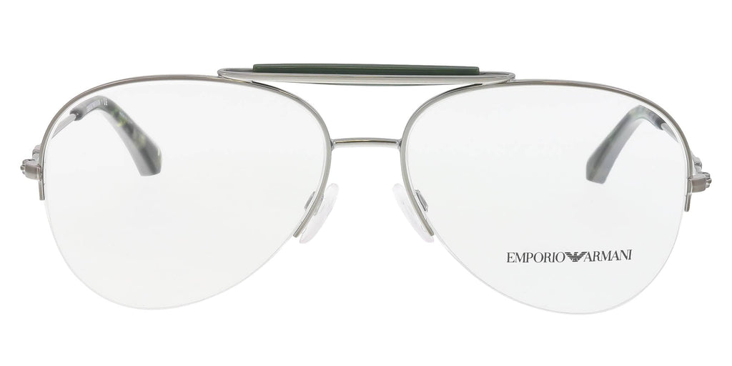 Emporio Armani EA1020 3060 Silver/Olive Oval Optical Frames