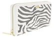 Roberto Cavalli GQLPA3 B20 White/Black Audrey Long Size Wallet W/Zipper
