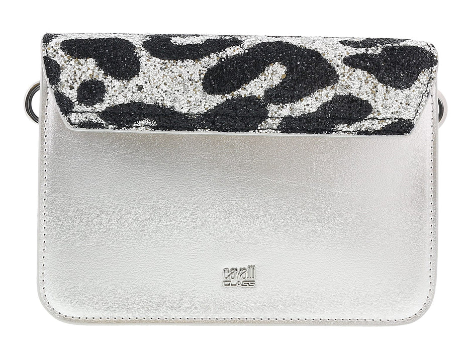 Class Roberto Cavalli Milano Rmx 0 Silver/Black Medium Shoulder Bag