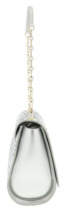 Roberto Cavalli Class Audrey Silver Medium Shoulder Bag