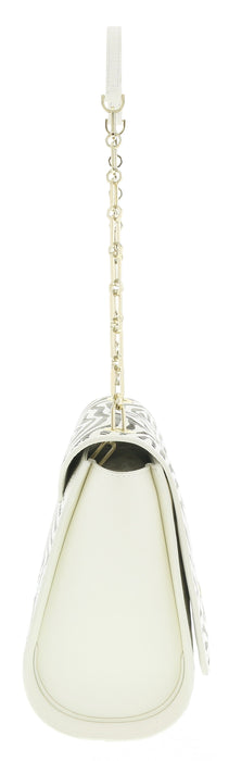 Roberto Cavalli GQLPA0 B20 White/Black Audrey Medium Shoulder Bag