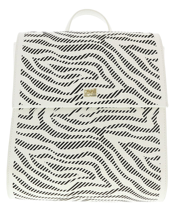 Roberto Cavalli GQLPA2 B20 White/Black Audrey 004 Backpack
