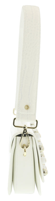 Roberto Cavalli GQLPAS 10 White Milano Rmx 0 Medium Shoulder Bag