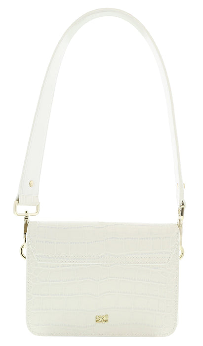 Roberto Cavalli GQLPAS 10 White Milano Rmx 0 Medium Shoulder Bag
