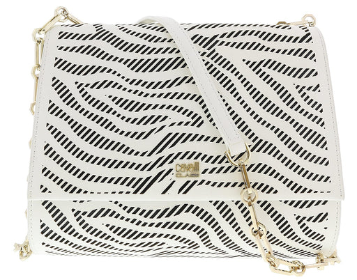 Roberto Cavalli GQLPAZ B20 White/Black Audrey 001 Small Shoulder Bag