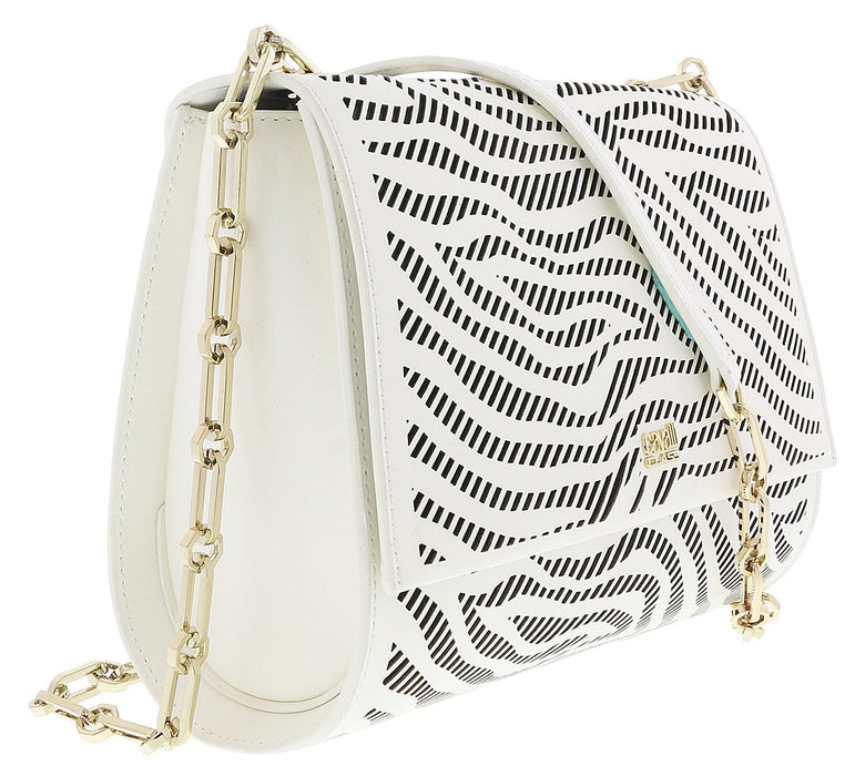 Roberto Cavalli GQLPAZ B20 White/Black Audrey 001 Small Shoulder Bag