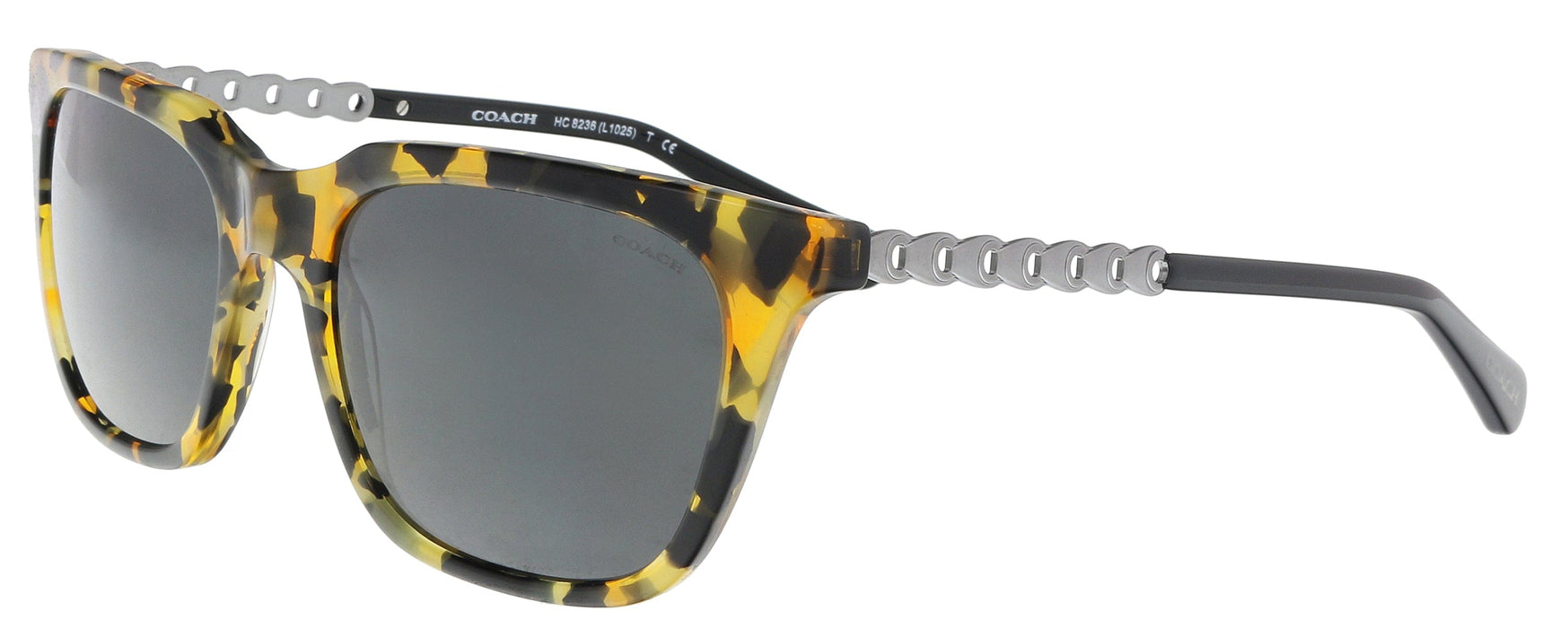 Coach HC8236 538887 Honey Mosia Rectangle Sunglasses