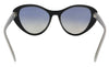 Prada PR 14US LDM5R0 Black Cat eye Sunglasses