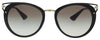 Prada PR 66TS 1AB0A7 Black Cat eye Sunglasses