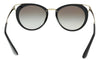 Prada PR 66TS 1AB0A7 Black Cat eye Sunglasses