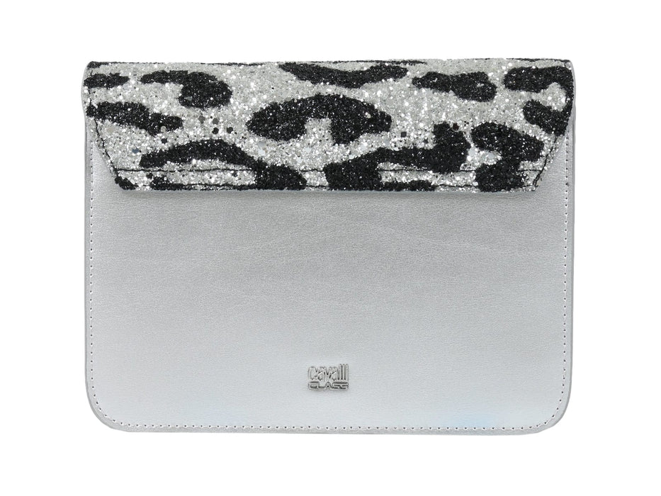 Roberto Cavalli Class GWLPCE G25 Milano Rmx 0 Silver/Black Medium Shoulder Bag